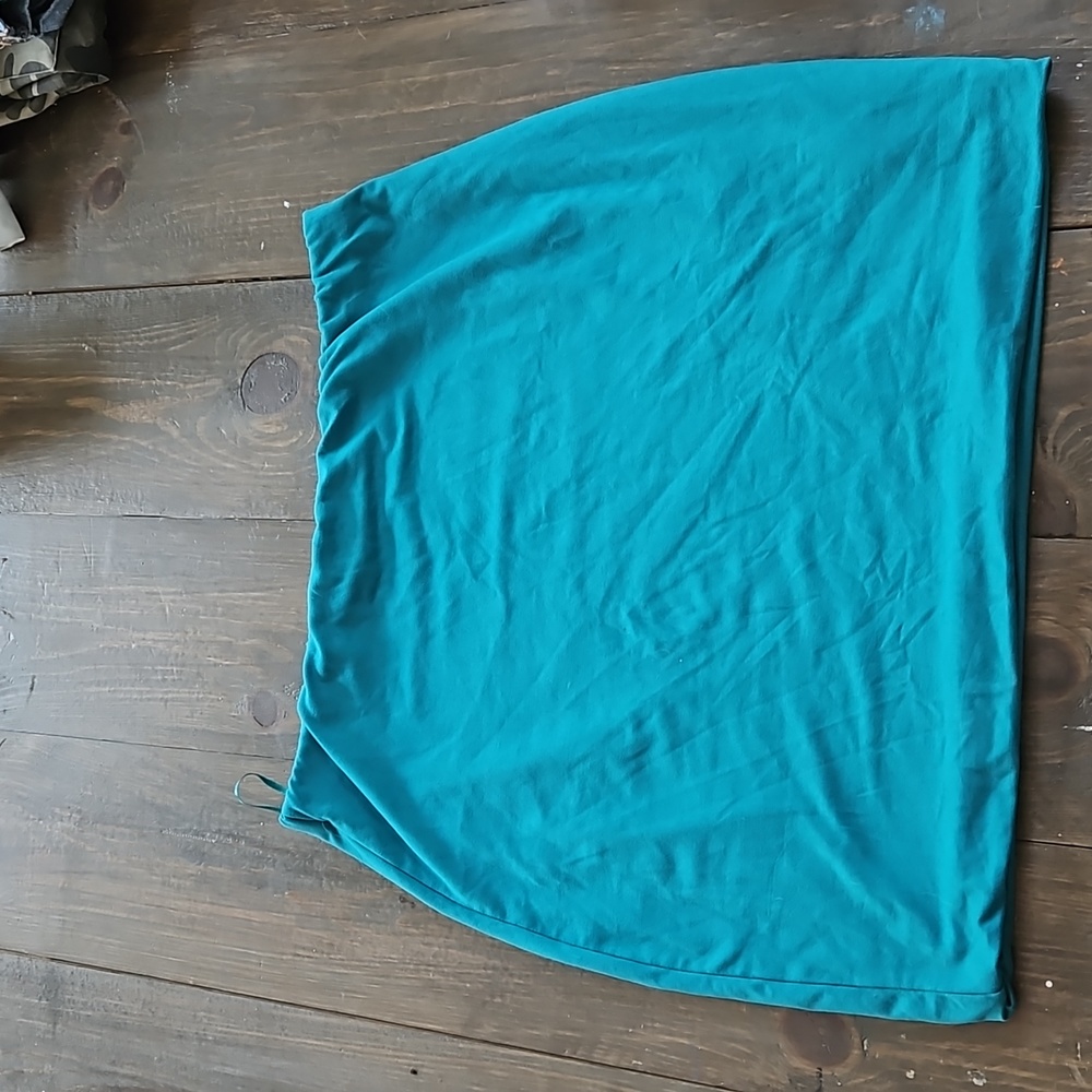 Teal blue skirt